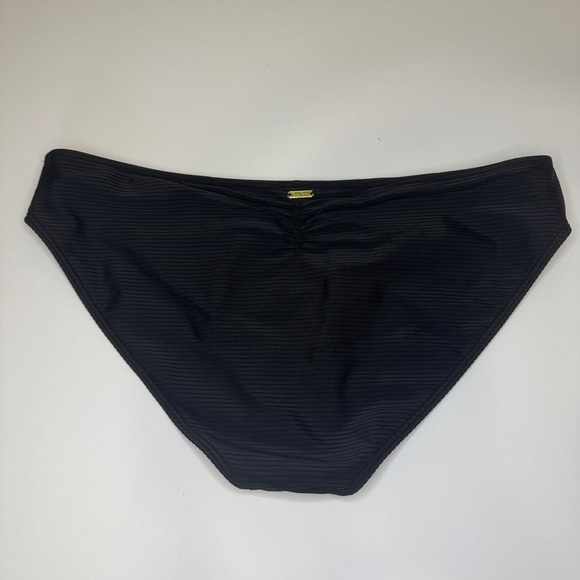 Beach Bunny Kate Full Bikini Bottoms Black XL | Textured Ribbed Swimwear NWT - Picture 3 of 8